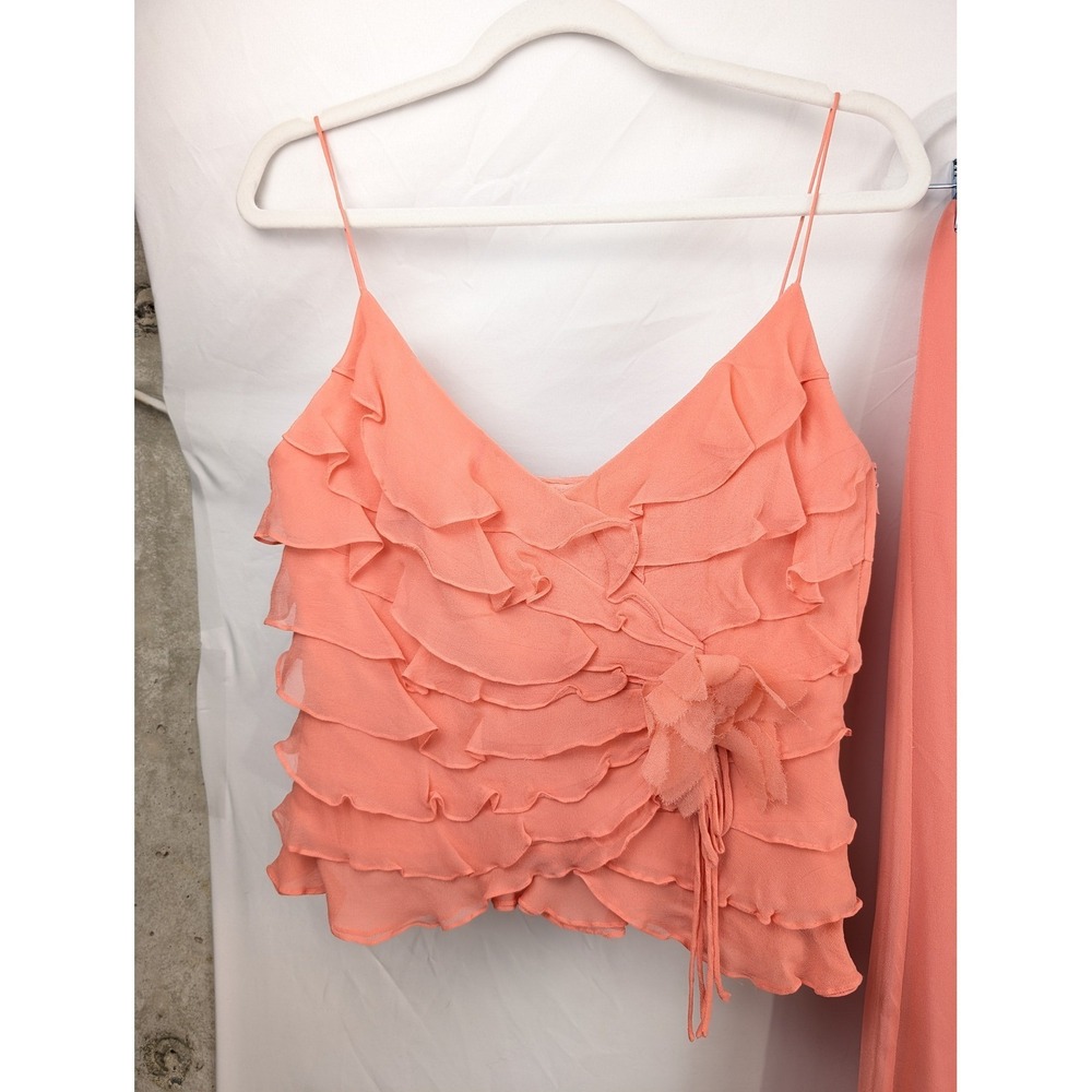 Cache Coral High-Low Ruffle Dress - Picture 3 of 9